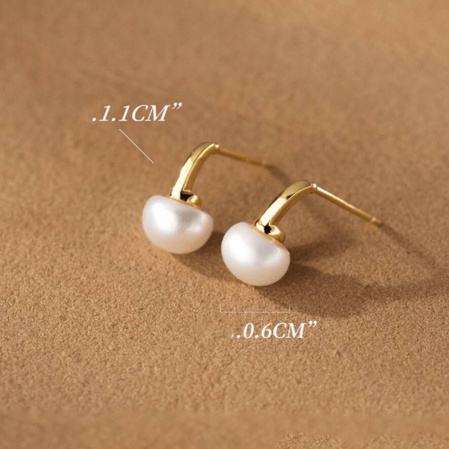 Sterling Silver Fresh Water Pearl Drop Earrings